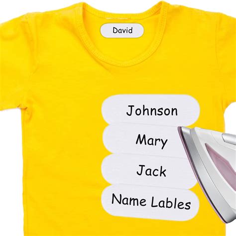 84pcs Writable Iron On Clothing Labels Iron On Name Labels | Desertcart ...