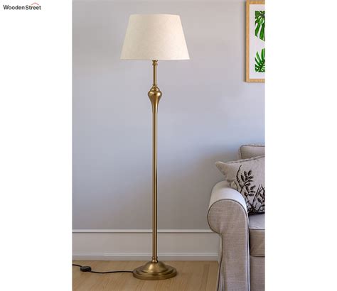 Buy Royal Brass Antique Gold Floor Lamp with Off-White Lamp Shade at 57 ...