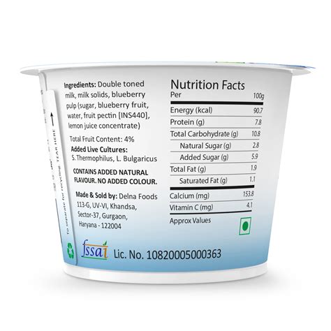Yogurt | Blueberry Greek - High In Protein, Lowest Added Sugar, No Pre ...
