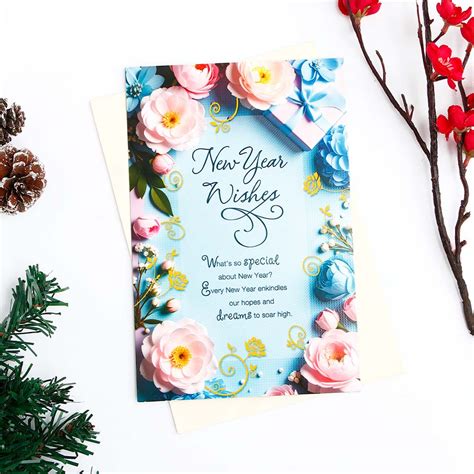 New Year Wishes Greeting Card with Envelope | Archies Gift
