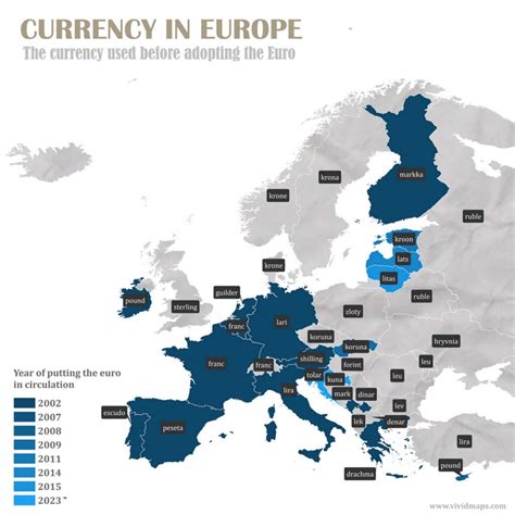 Which Currencies Did European Countries Use Before the Euro? - Vivid Maps