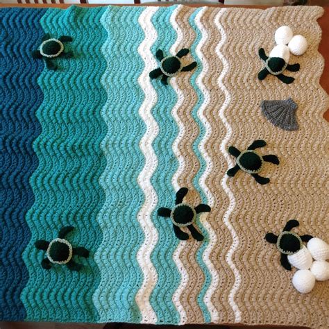 Image result for Crochet Sea Turtle Blanket Pattern