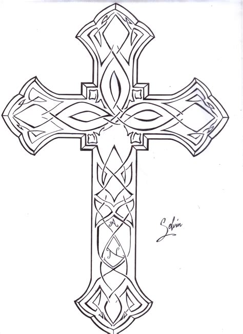 Celtic Cross Coloring Pages