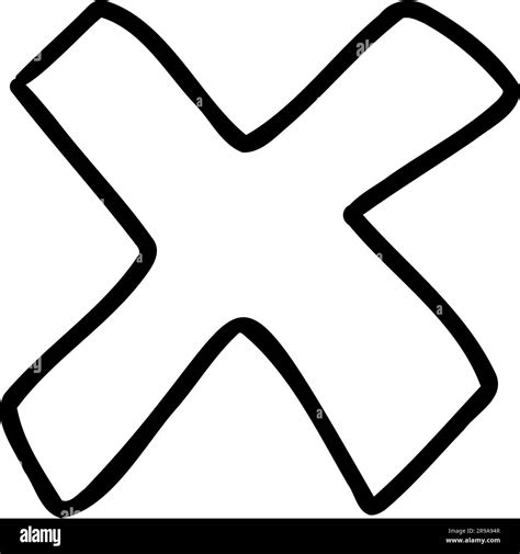 Black And White X Sign at Charles Gilley blog