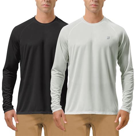 Roadbox Mens UPF 50+ Long Sleeve SPF Diving Rash Guard UV Sun ...