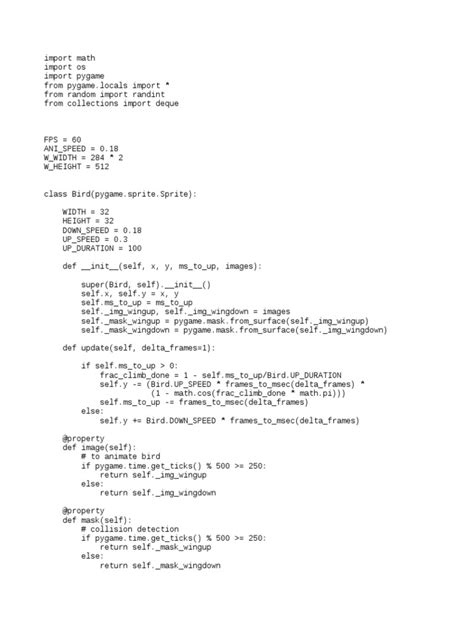 Code for Flappy Bird 的图像结果