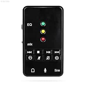 C666 Universal 7.1 Channel Audio Adapter USB Sound Card External Sound ...