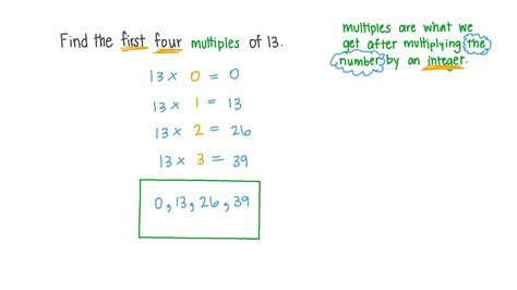 Question Video: Multiples of a Whole Number | Nagwa