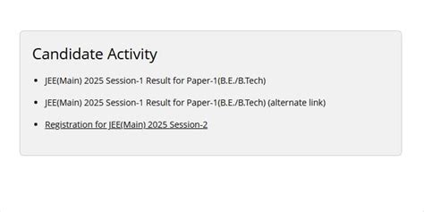 JEE Main Result 2025 (Out) Live: jeemain.nta.nic.in JEE session 1 ...
