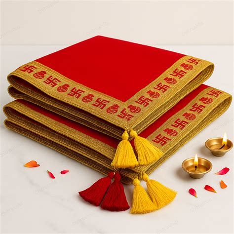Buy Pooja Aasan Online | Premium Velvet Pooja Mats & Asans - Chitrashila