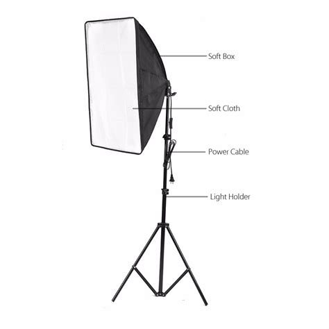 DigiPhoto ,Photo Video Studio Lighting Kit 4-Socket Holder Softbox ...