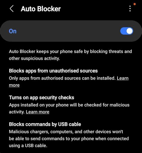 Image result for How to Turn Off Auto Blocker On Android
