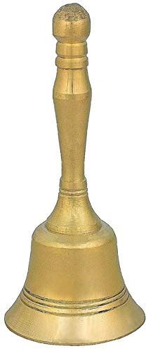 Jain Metal Store Brass Nasik Ghanti Puja Bell - Gold (11cm) (Pack of 2 ...