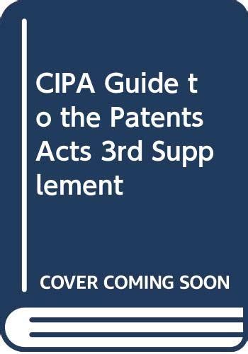Buy CIPA Guide to the Patents Acts 3rd Supplement Book Online at Low ...