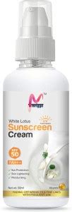 Mrigya Sunscreen - SPF 50 PA+++ White Lotus Sunscreen Cream - Price in ...