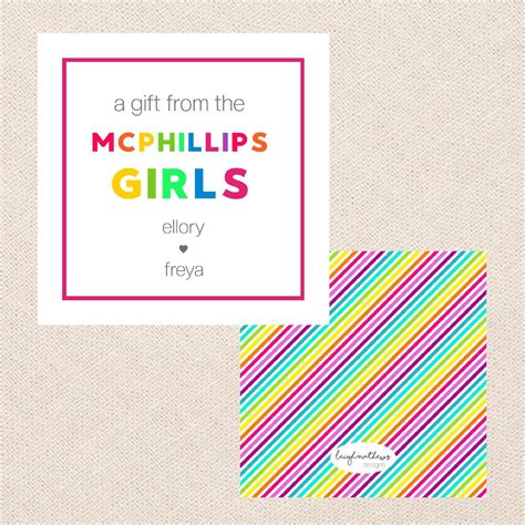 Gift Tags Birthday Gift Tags Custom Personalized Custom Birthday Tags ...