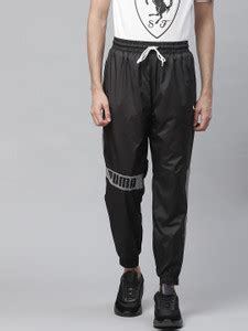 PUMA Solid Men Black Track Pants - Buy PUMA Solid Men Black Track Pants ...