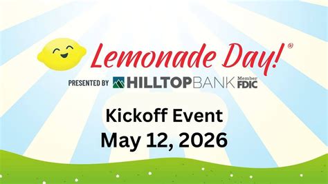 Lemonade Day - Casper Kickoff Event, Hilltop Bank (Main Branch), Casper ...