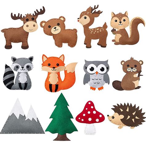 Buy Fyeme DIY Woodland Animals Craft Kit (59 Pieces) Online at Lowest ...