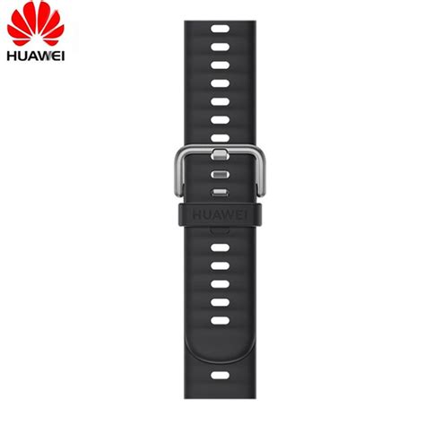 HUAWEI QuickLink (размер L) Черный Фторорubber Ремешок Для Huawei Watch ...