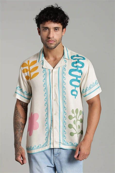 Shop Oasis Resort Printed Shirt For Men (Relaxed Fit) | LYVN