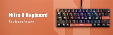 Amazon.in: Buy acer Nitro X Wired Mechanical Gaming Keyboard | 61 Keys ...