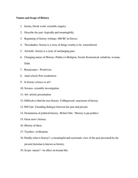 Nature and Scope of History - Nature and Scope of History Istoria ...