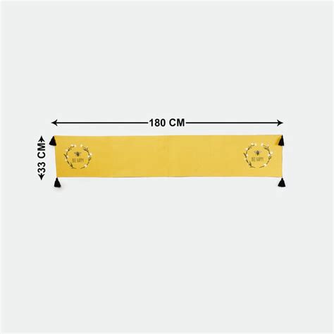 Buy Get The Look Honey Bee Printed Reversible Table Runner - 33 x 180 ...