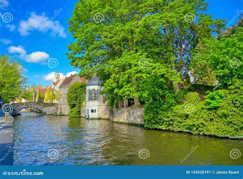 The Canals in Bruges, Belgium Stock Image - Image of belgian, flemish ...