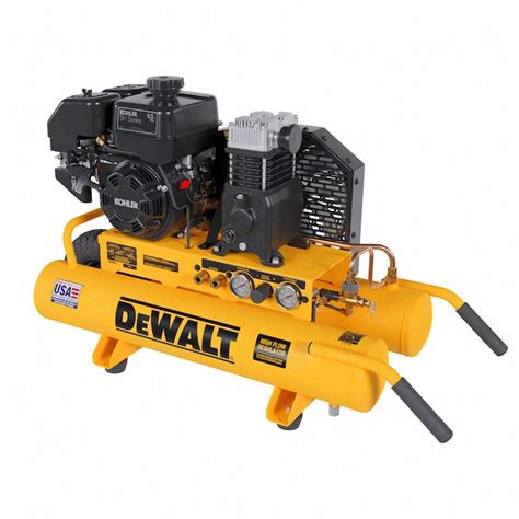 DEWALT 8-Gallon Portable Gas 175 PSI Horizontal Air Compressor ...