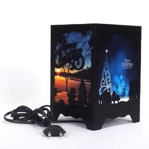 AM Creations Merry Christmas with Bible Verse Table Lamp 12CM X12CM ...