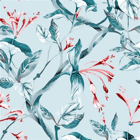 Buy SPACES Seasons Best Premium Blue Floral Printed Cotton Queen ...