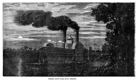 Nebraska Steamboat 1856 Nthe Steamboat Uncle Sam On A River in The ...