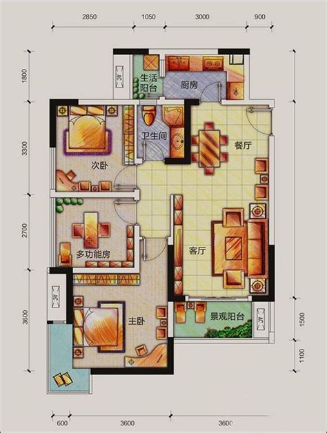 一室一厅平面图,一房一厅简单平面图,50平米一室一厅平面图_大山谷图库