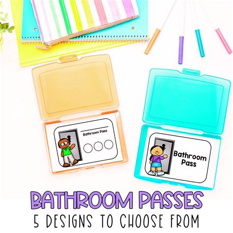 Free Printable Bathroom Passes Flamingo Hall And Restroom Passes