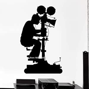 Buy Gadgets Wrap Cameraman Silhouette Vinyl Wall Decal Art Movie Camera ...