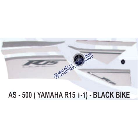 Graphics Sticker Set for Yamaha R15 V1 | Type 1 | Black Vehicle | Both