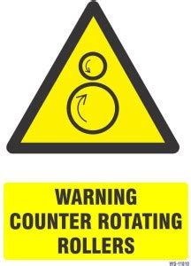 SignageShop Warning Counter rotating Rollers Emergency Sign Price in ...