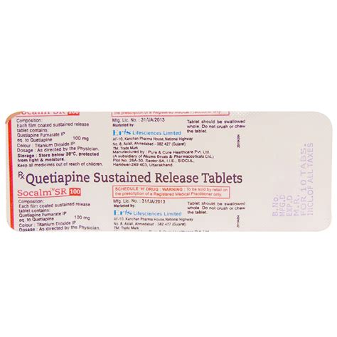 SOCALM SR 100MG TABLET Price, Uses, Side Effects, Composition - Apollo ...