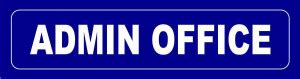 madhusigns ADMIN OFFICE Sign board in 3mm thick foam sheet (12" X 3 ...