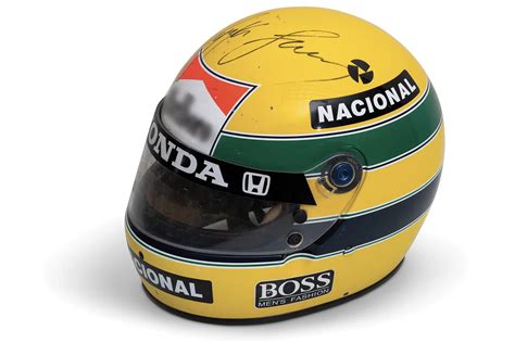 Ayrton Senna Crash Helmet