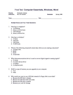 Computer Literacy Test Result 的图像结果