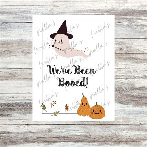 Printable Signs You've Been Booed Sign We've Been - Etsy