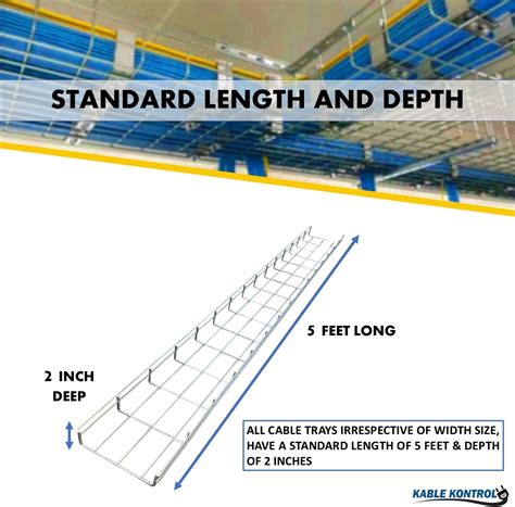 Buy Kable Kontrol Cable Tray- 5 Feet Long - 8 Width, 2” Depth – Wire ...
