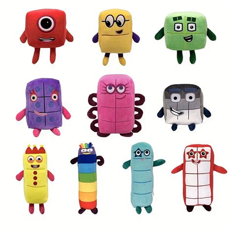 Numberblocks Plush Toys Math Learning Colorful Blocks Stuffed Animals ...