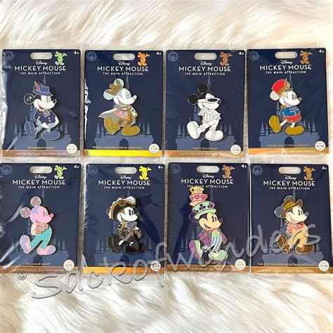 Buy DISNEY Mickey Mouse Main Attraction Pins & Princess Designer ...