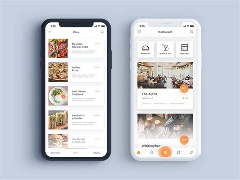 Image result for Menu Screen App Examples