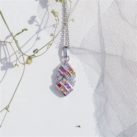Crosby Sapphire and Diamond Pendant