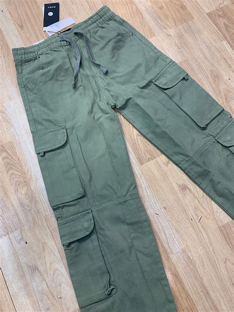 RAZ Cargo Green Colour Six Pocket Straight Fit H9057 – Luxury D'Allure