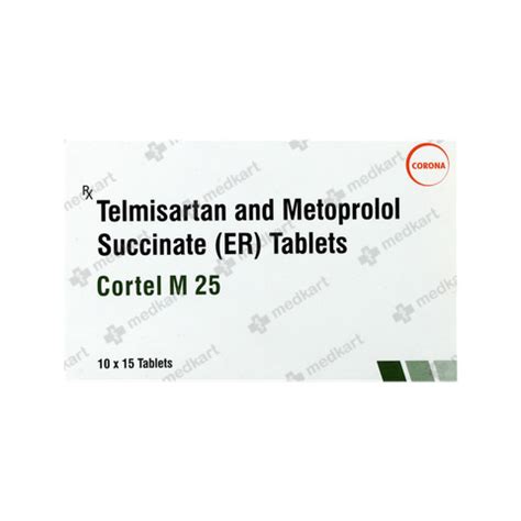 CORTEL M 25MG TABLET 15'S: Price, Uses, Composition & Generic ...